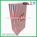 custom printed Clear paper bag of popcorn packaging